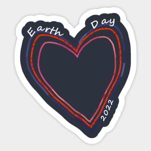 Earth Day Hearts 2022 Sticker